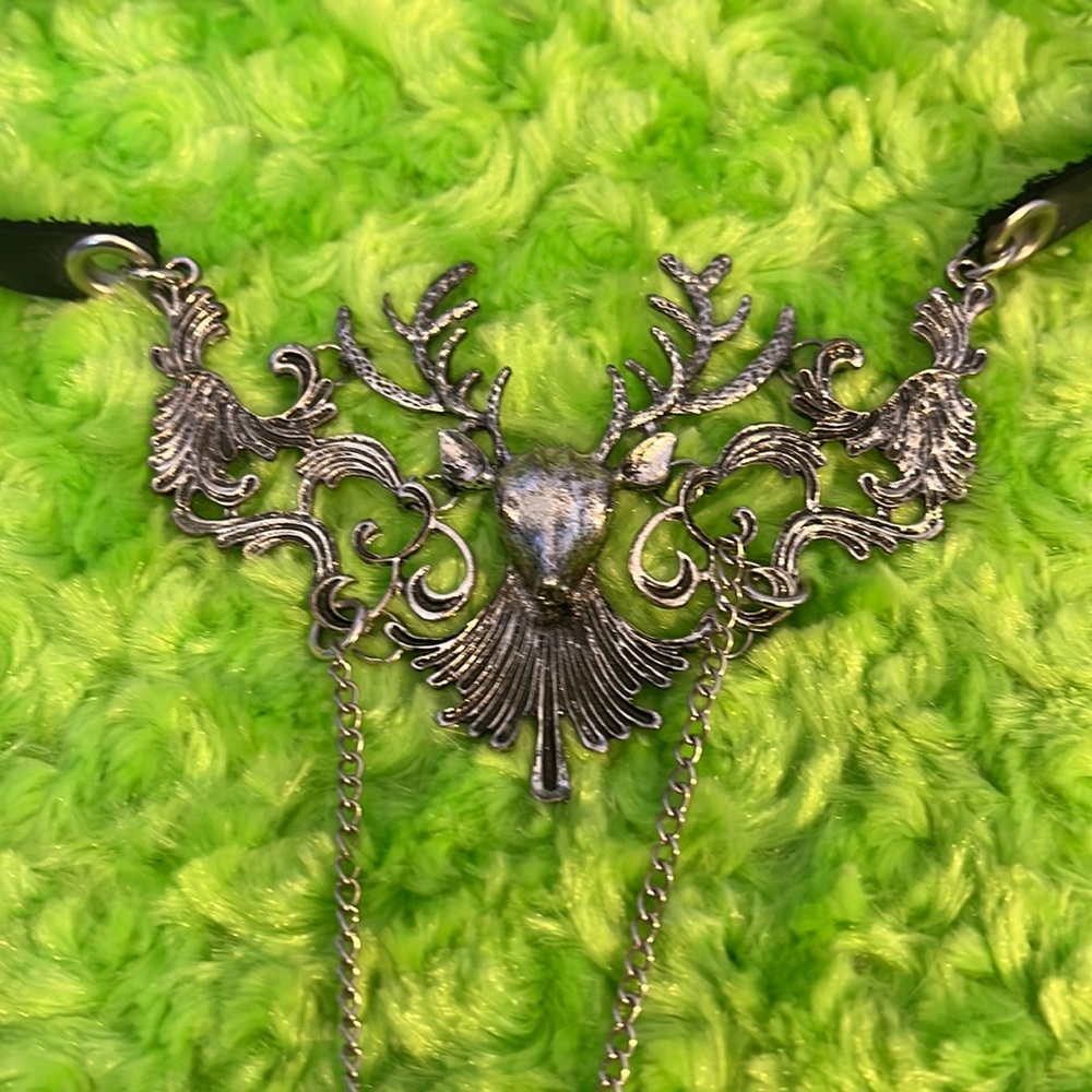 Leather fairy tale necklace - Picture 3 of 8